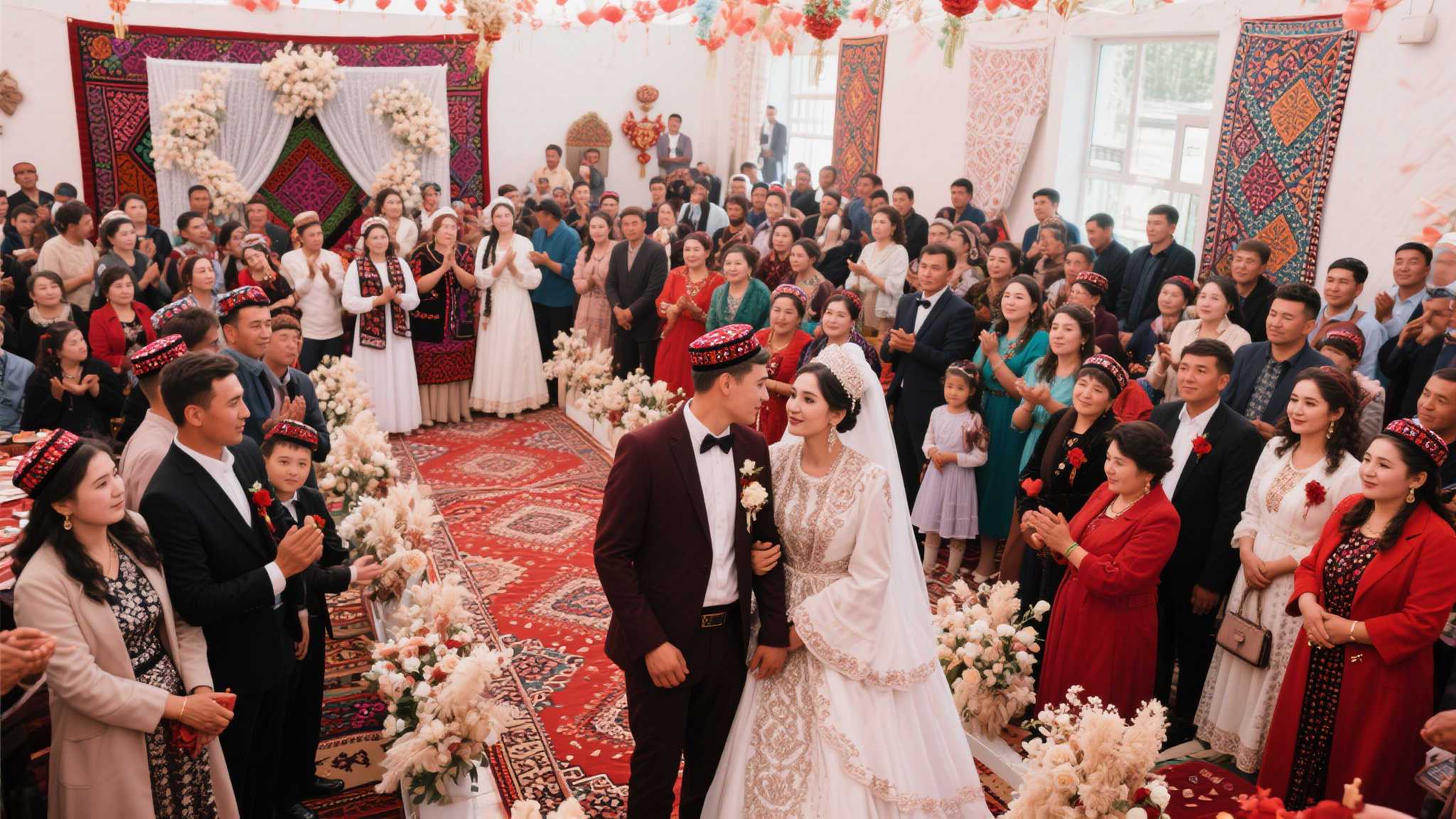 新疆婚礼盛况！众人携伴出席，阿不都搞笑姿势，赵睿礼炮助兴！